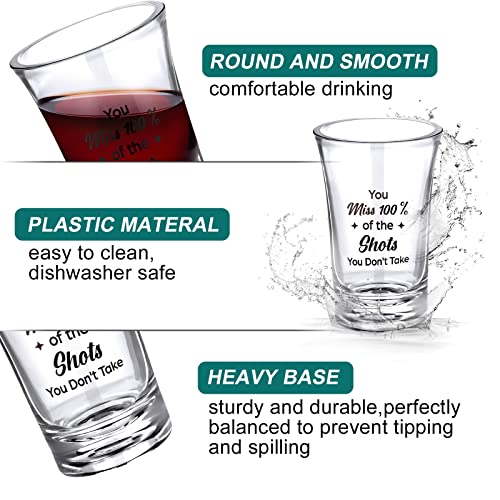 Skyley 24 Pcs Funny Shot Glasses for Adult Acrylic Party Shot Glasses 1.2 Ounce Mini Cup Party Favors Guests Mini Cup Bulk for Guests Adult Birthday Drinking Gifts Supplies - Image 3