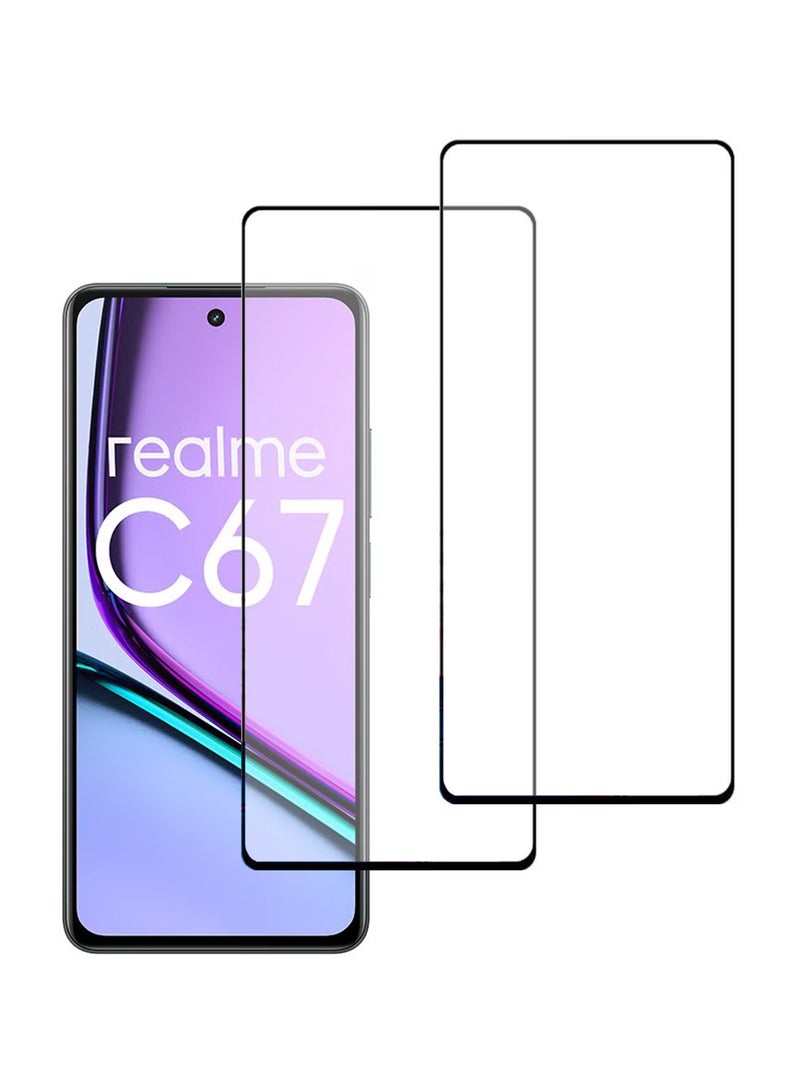 إكس ليفيل 2 حزمة Realme C67 4G تغطية كاملة حامي الشاشة - Image 1