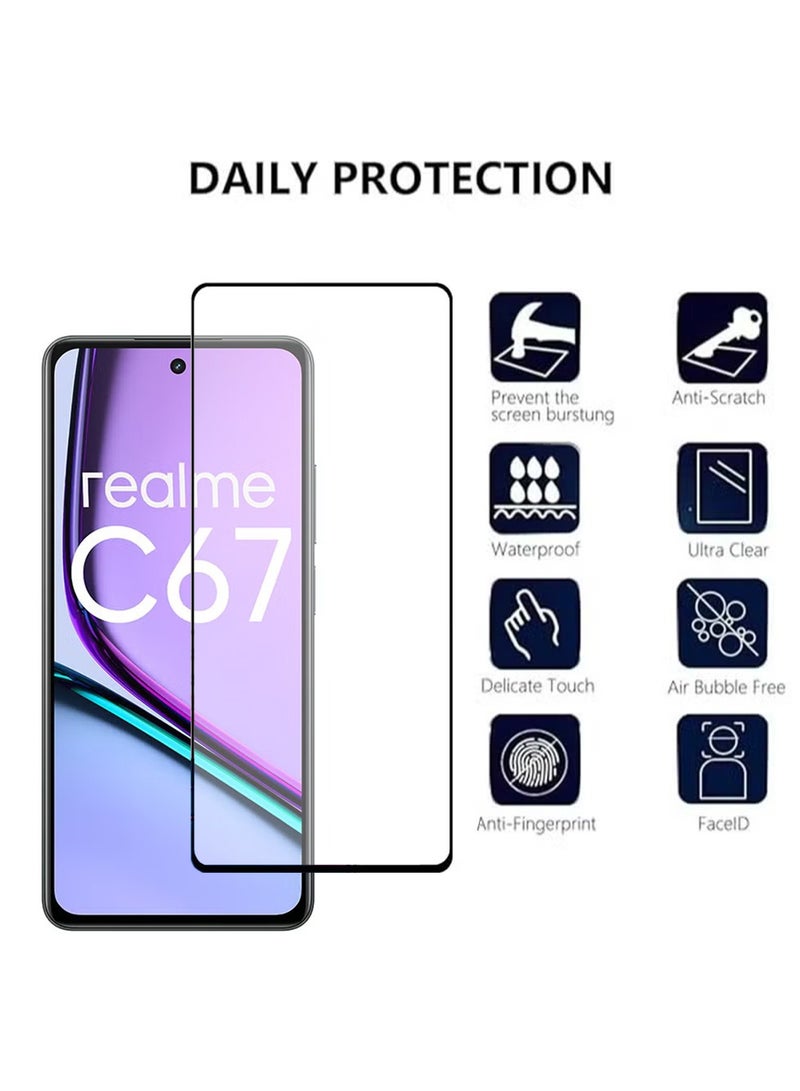 إكس ليفيل 2 حزمة Realme C67 4G تغطية كاملة حامي الشاشة - Image 3