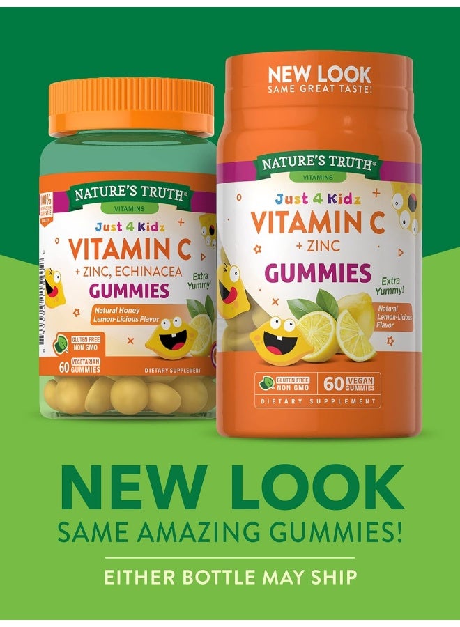 natures truth C + Zinc Gummies for Kids - 60 Count - Image 3