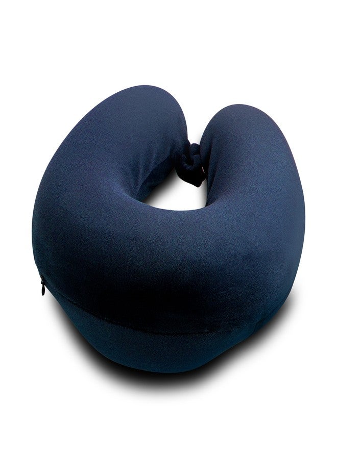 Trendifyr ™ Travel Neck Cushion Pillow with Extra Neck Support & Eye Mask | Super Soft Material with 5 Years Warranty | for Travel & Sleep in Flights, Train, Car (Blue with Eye Mask) - Image 3