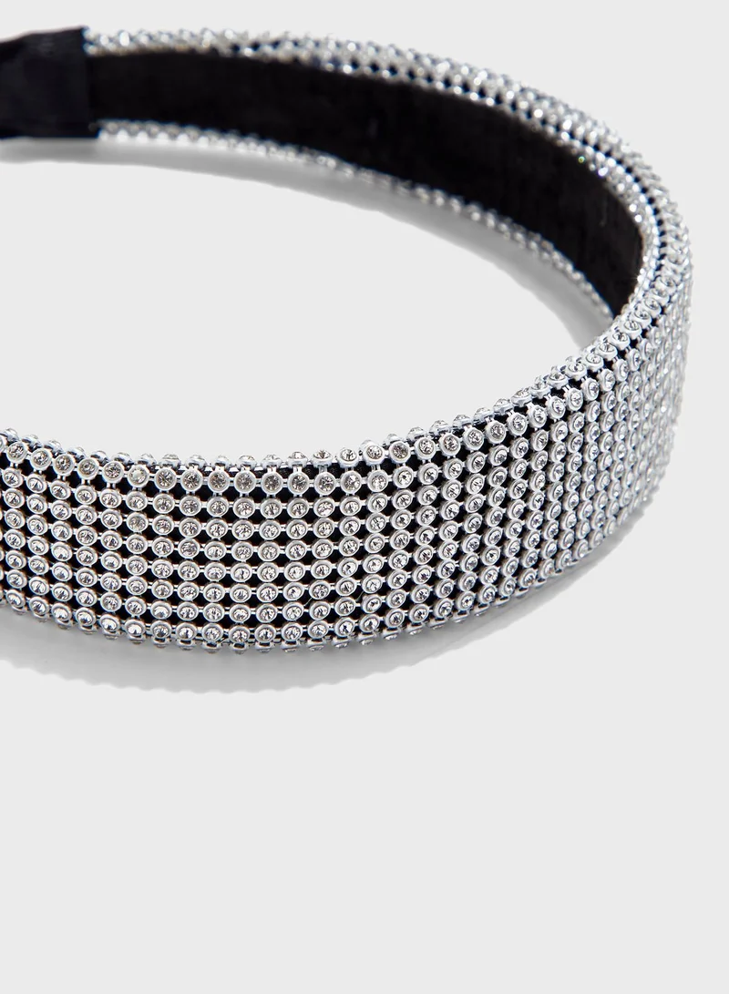 NEW LOOK All Over Diamante Aliceband