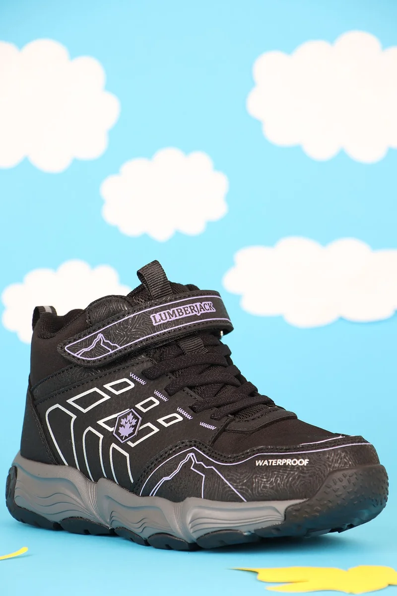 LUMBERJACK Raptor Waterproof Non-Slip Sole Velcro Kids Boots