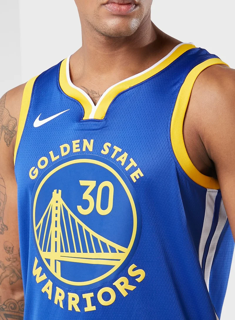 Nike RUSH BLUE/(CURRY STEPHEN) 22 Golden State Warriors Dri-FIT Swingman Jersey Icon for Men | Best Price UAE
