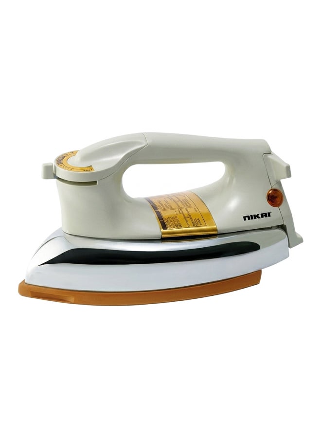 NIKAI Heavy Iron With Golden Teflon Coated Soleplate Overheating Protection 1200 W NDI724X White - Image 1