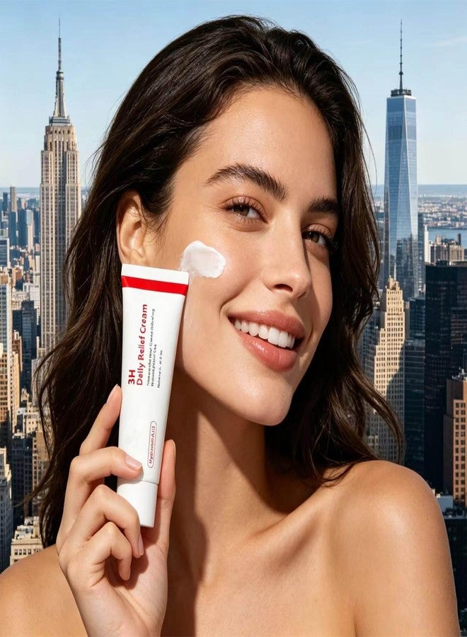 تي دبليو إل بي اكس ام جي كريم TWLBXMG 3H Daily Relief، مرطب وملطف للوجه مع حمض الهيالورونيك، كريم لإصلاح حاجز البشرة المتضررة، 50 مل - Image 2