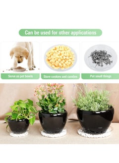 Excefore أطباق نباتية شفافة واضحة، 15 سم 20 سم 24 سم trays بلاستيك PVC لأواني الزهور، ممتازة للنباتات الداخلية والخارجية 36 قطعة  - Image 4