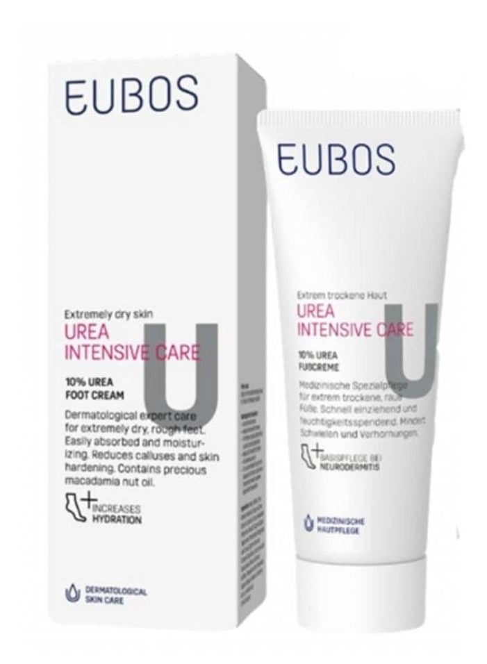 Eubos Extra Dry and Rough Feet Care Cream with 10% Urea and Macadamia Nut Oil, 100 ml - Image 1