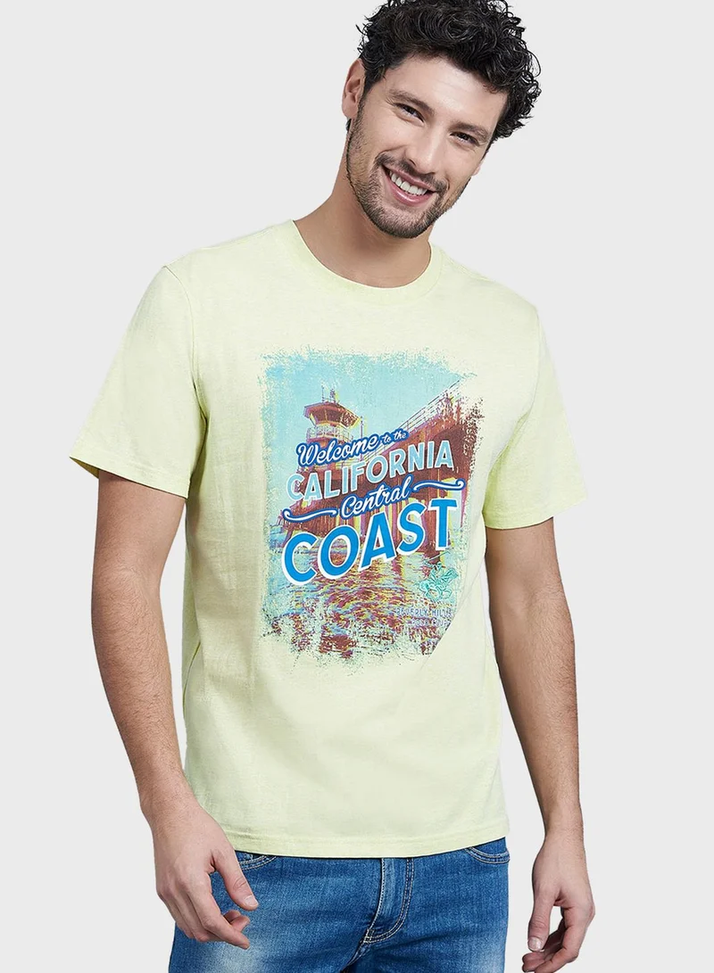 BEVERLY HILLS POLO CLUB Graphic Crew Neck T-Shirt