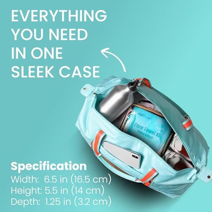 Visfresh Disposable Face Towel Travel Case with 15 Count XL Refillable Towels – Slim, Lightweight, Waterproof, Transparent Skincare Organizer for Women, Moms, Gym, Camping, and Travel – Visfresh - Image 5