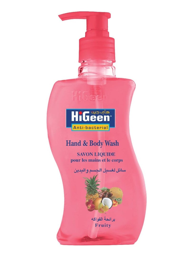 Higeen Antibacterial Hand and Body Wash with Fruit Scent - 500ml