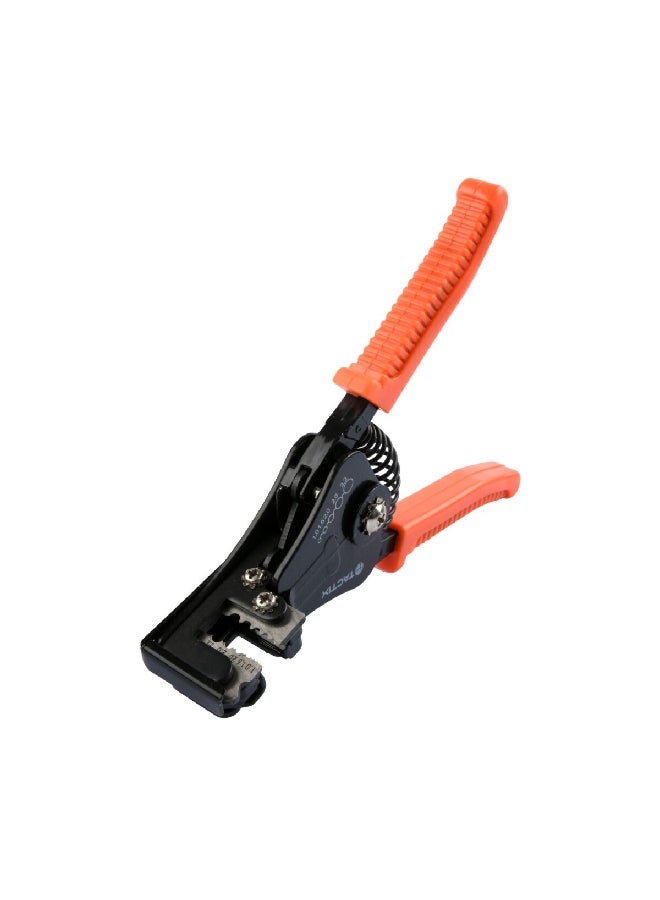Tactix Durable and Efficient Ergonomic Automatic Wire Stripper Black and Orange 24 x 4 x 10 cm 400011 - Image 1