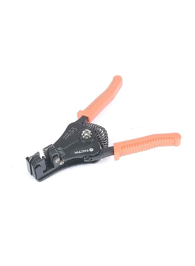 Tactix Durable and Efficient Ergonomic Automatic Wire Stripper Black and Orange 24 x 4 x 10 cm 400011 - Image 2