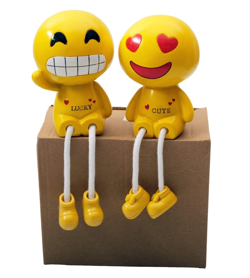 STORE 2508 Store2508 Polyresin Showpiece Figurine MB593 (Multicolour_12 Cm) Yellow. - Image 3
