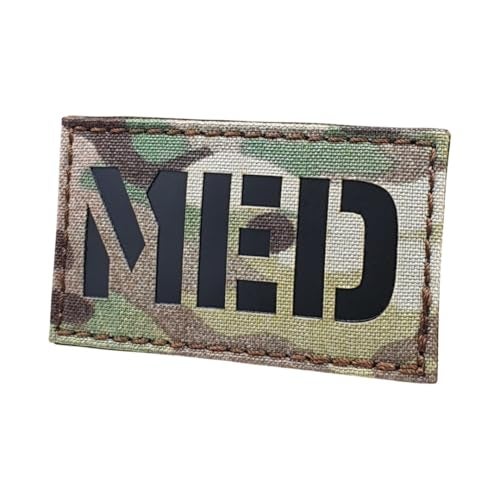 Tactical Freaky MED Medic EMS Infrared IR Lasercut Patch (Multicam) - Image 1