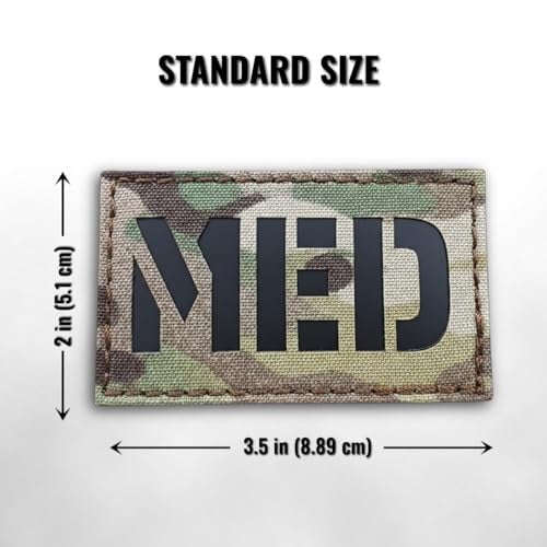 Tactical Freaky MED Medic EMS Infrared IR Lasercut Patch (Multicam) - Image 5
