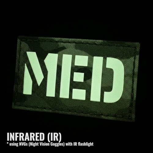 Tactical Freaky MED Medic EMS Infrared IR Lasercut Patch (Multicam) - Image 4