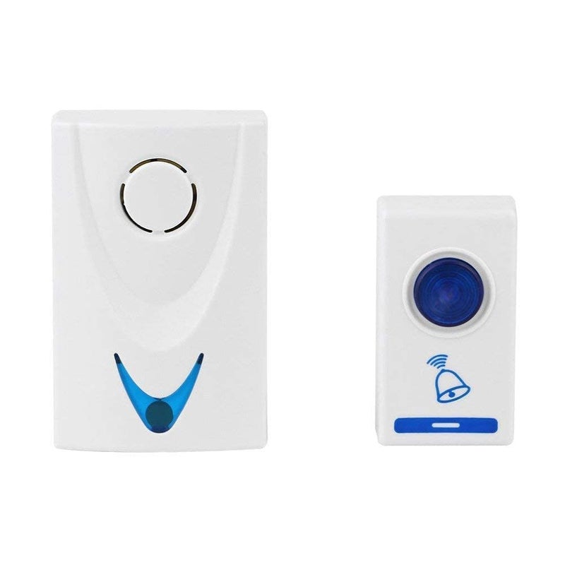 Eis Wireless Doorbell Kit Over 100 Feet Range 32 Rings Door Bell Chime LED Flash Cordless Wireless Calling Remote Door Bell for Home Shop Office Multi Design - Image 2