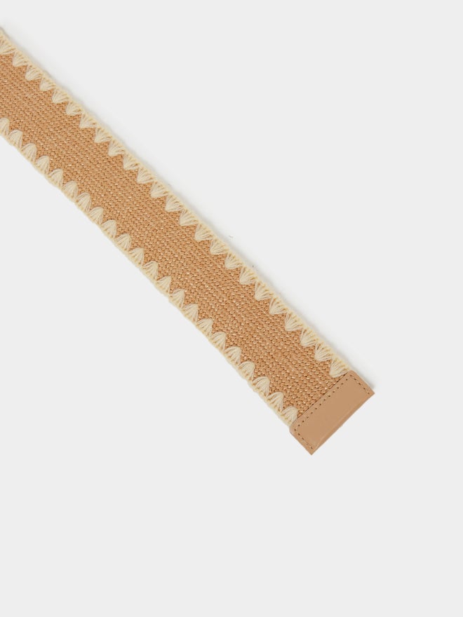 Styli Styli Two Tone Jute Straw Belt  - Image 4