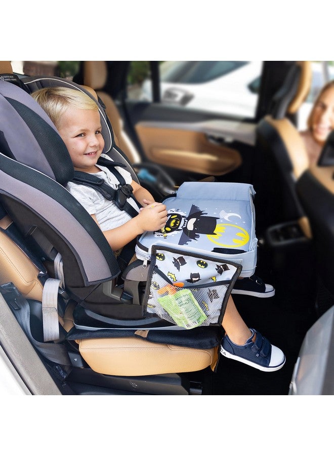J.L. Childress DC Comics Batman 3-in-1 Travel Tray & iPad Tablet Holder - Car Seat Lap Tray for Toddlers, Kids - Use on Airplanes, Road Trips, Lap Desk - Tablet Holder and Carry Bag - Batman - Image 3