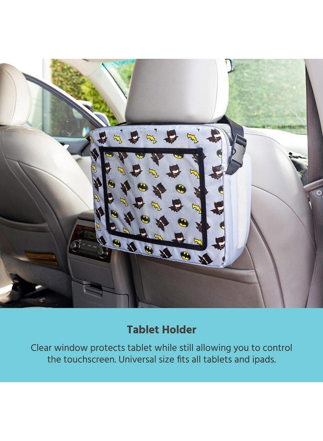 J.L. Childress DC Comics Batman 3-in-1 Travel Tray & iPad Tablet Holder - Car Seat Lap Tray for Toddlers, Kids - Use on Airplanes, Road Trips, Lap Desk - Tablet Holder and Carry Bag - Batman - Image 4