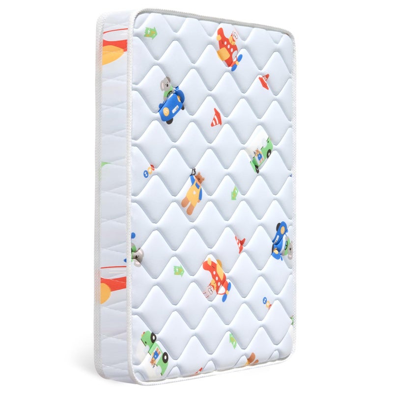 Letmxiu Premium Baby Mattress for Crib and Toddler Bed, 100% Knitted Fabric, Premium Fleece Surface-Hypoallergenic, Soft Breathable, 5" Thick-Firm and Optimal Support, Non-Toxic Crib Mattress - Image 1