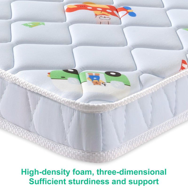Letmxiu Premium Baby Mattress for Crib and Toddler Bed, 100% Knitted Fabric, Premium Fleece Surface-Hypoallergenic, Soft Breathable, 5" Thick-Firm and Optimal Support, Non-Toxic Crib Mattress - Image 4