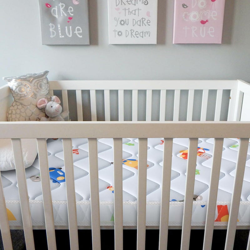 Letmxiu Premium Baby Mattress for Crib and Toddler Bed, 100% Knitted Fabric, Premium Fleece Surface-Hypoallergenic, Soft Breathable, 5" Thick-Firm and Optimal Support, Non-Toxic Crib Mattress - Image 5