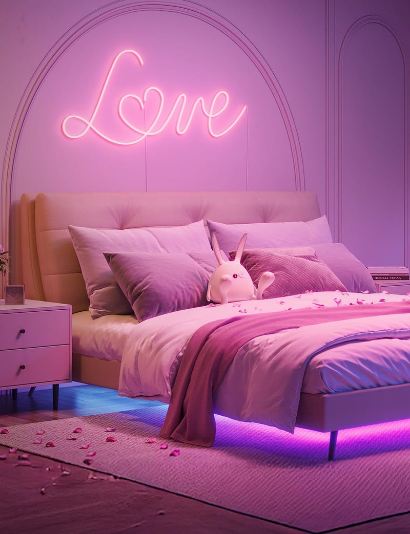 Govee 100ft RGBIC LED Strip Lights, Smart LED Lights for Bedroom, Bluetooth LED Strip Lights APP Control, DIY Multiple Colors on One Line, Color Changing LED Lights for Bedroom Decor, 2 Rolls of 50ft - Image 2