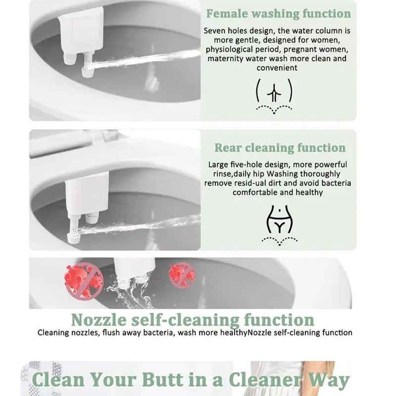 Bidet Feminine Washletsmart Toilet Cover Cleanserno Electricityfeminine Washletclean Flusher - Image 5