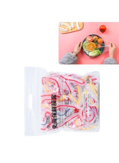 Thoraya 100PCS Disposable Bowl Covers Food Grade PE Stretchable Bowl Wrap Elastic Bowl Covers for Home  - Image 4