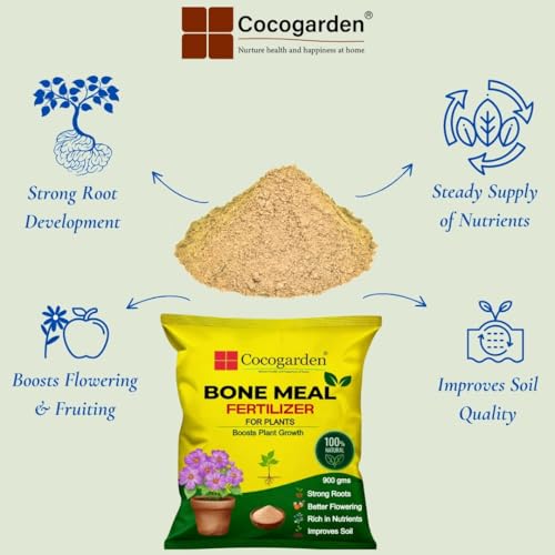 Cocogarden Organic Steamed Bone Meal Fertilizer 900 gms | Boosts Flowering, Fruiting & Root Growth | 100% Natural Phosphorus & Calcium Rich Plant Food | Ideal for Vegetables, Fruits & Flowering Plants - Image 2