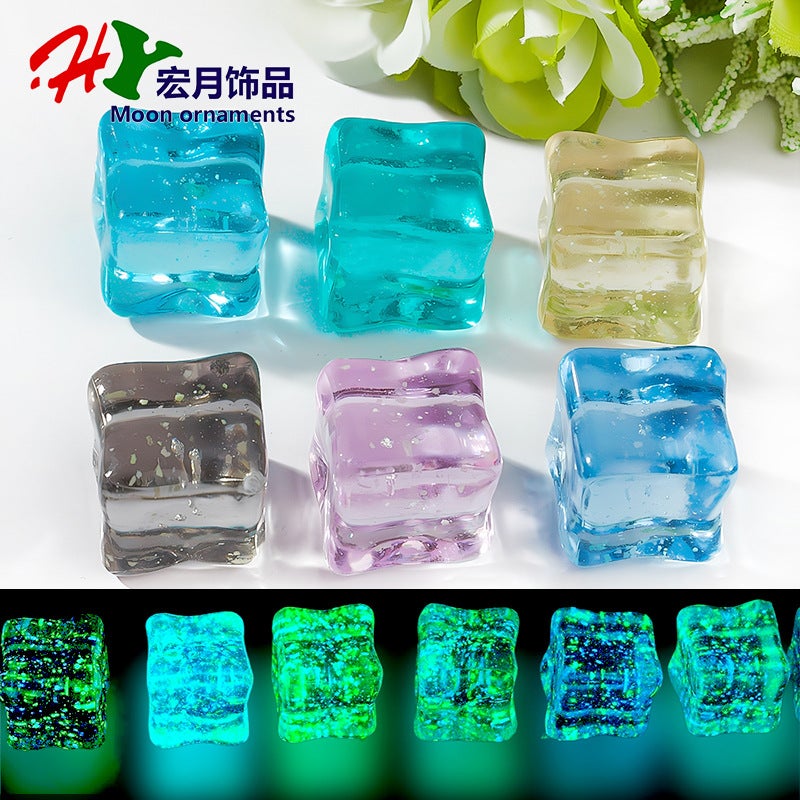 Starry Sky Glitter Luminous Ice Block Blind Bag Trembles Live Broadcast Room Net Red Products To Touch Color Square - Image 2