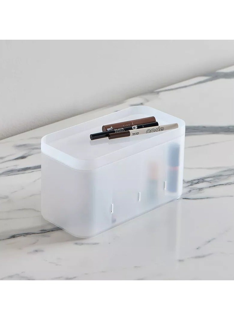 هوم بوكس صندوق تخزين قابل للتكديس من ماديسون مع فواصل قابلة للإزالة - 24.1 × 12 × 13 سم - Image 1