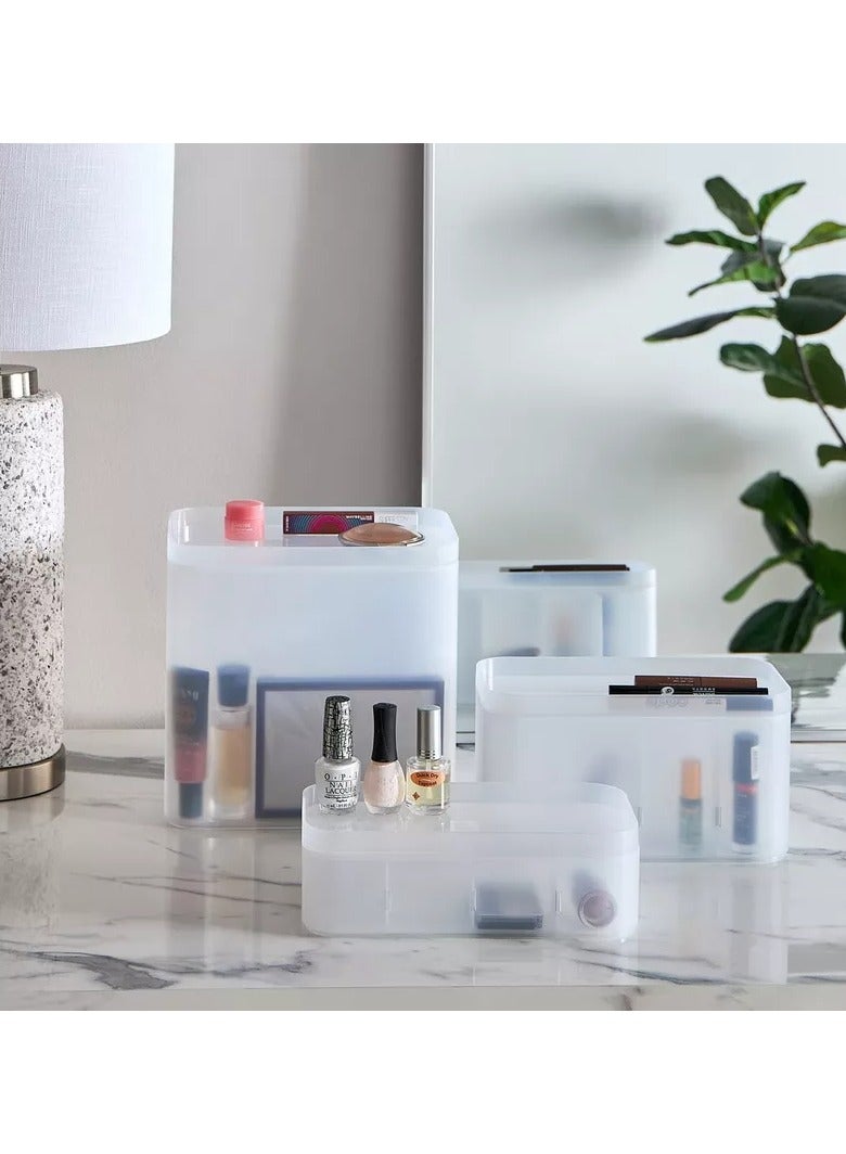 هوم بوكس صندوق تخزين قابل للتكديس من ماديسون مع فواصل قابلة للإزالة - 24.1 × 12 × 13 سم - Image 4