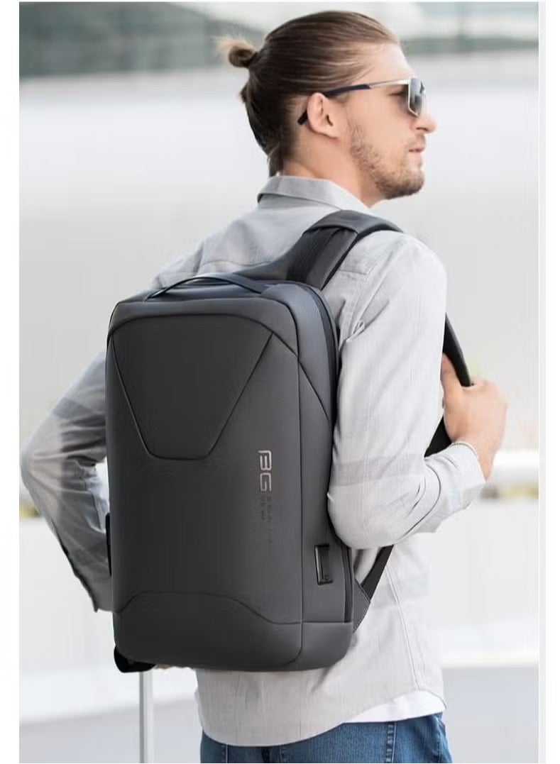 بانجي حقيبة ظهر للسفر مقاومة للماء، حقيبة ظهر محمولة معتمدة من شركات الطيران للسفر الدولي، حقيبة ظهر متينة مضادة للسرقة ومقاومة للماء مع منفذ شحن USB خارجي، حقيبة ظهر للسفر في عطلة نهاية الأسبوع للجنسين... - Image 5