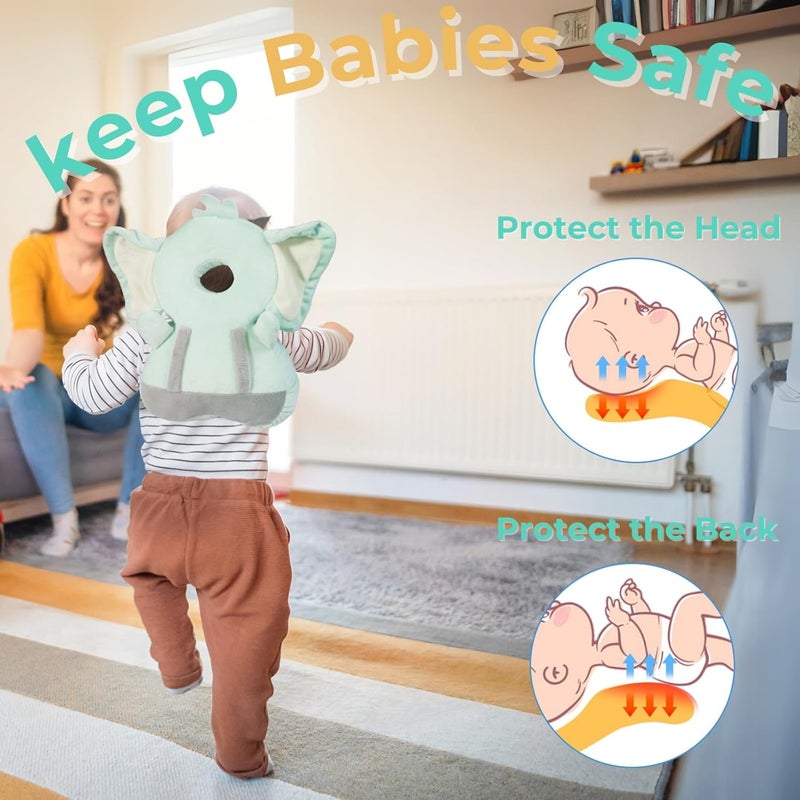 Maforts Baby Head Protector,Head Protection Back Pack for Sitting Crawling Walking,Adjustable Toddlers Safety Pad Cushion - Image 2