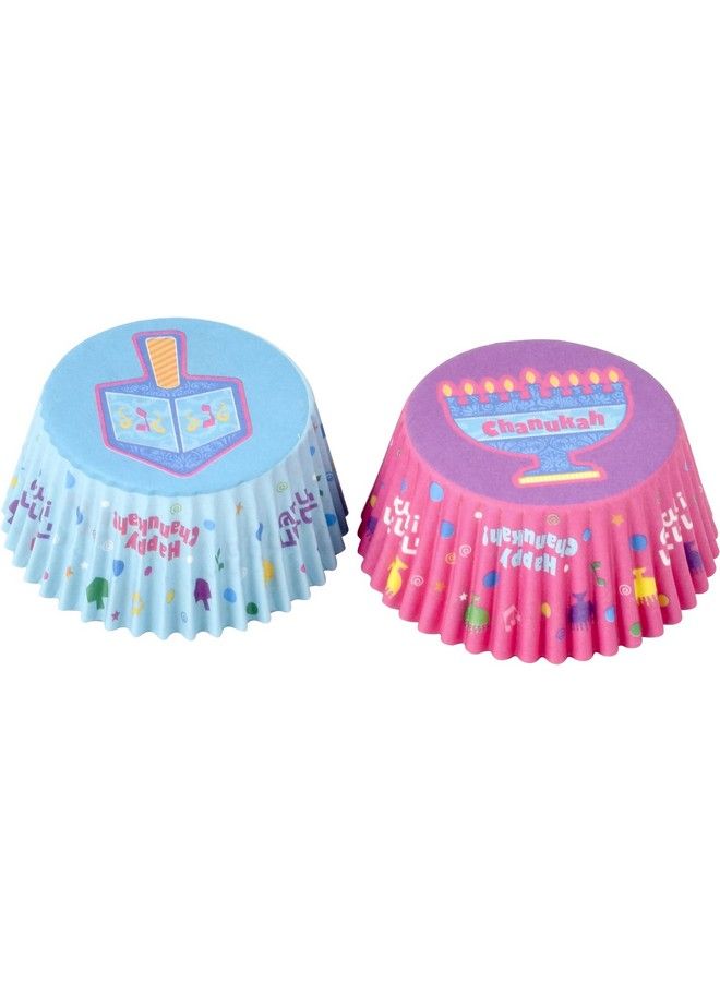 Izzy 'n' Dizzy Hanukkah Cupcake Liners 50 Pack Chanukah Themed Party Supplies Paper - Image 5