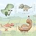 Jolbndcv Giant Cute 3D Dino Balloons Set4 Pcs Foil Mylar Helium Balloons for Outdoor Dinosaur Party Birthday Decor Supplies - Image 4