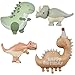 Jolbndcv Giant Cute 3D Dino Balloons Set4 Pcs Foil Mylar Helium Balloons for Outdoor Dinosaur Party Birthday Decor Supplies - Image 2