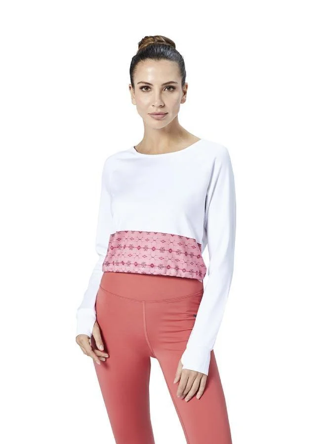 ZAECY Women's Full Sleeve Crop Top