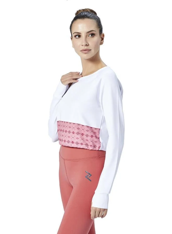 ZAECY Women's Full Sleeve Crop Top