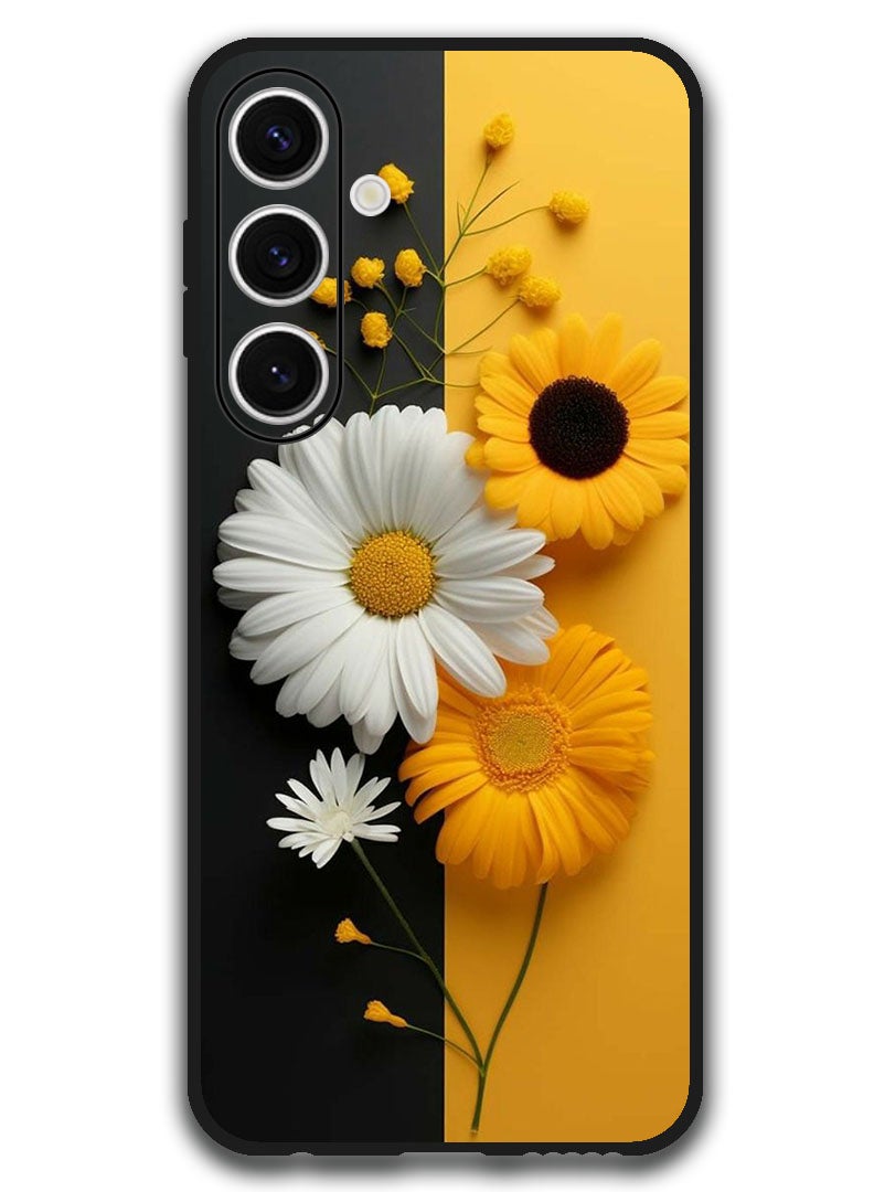 Theodor Protective Case Anti Scratch Shock Proof Bumper Cover For Samsung Galaxy S24 FE Flowers 2 - Image 1