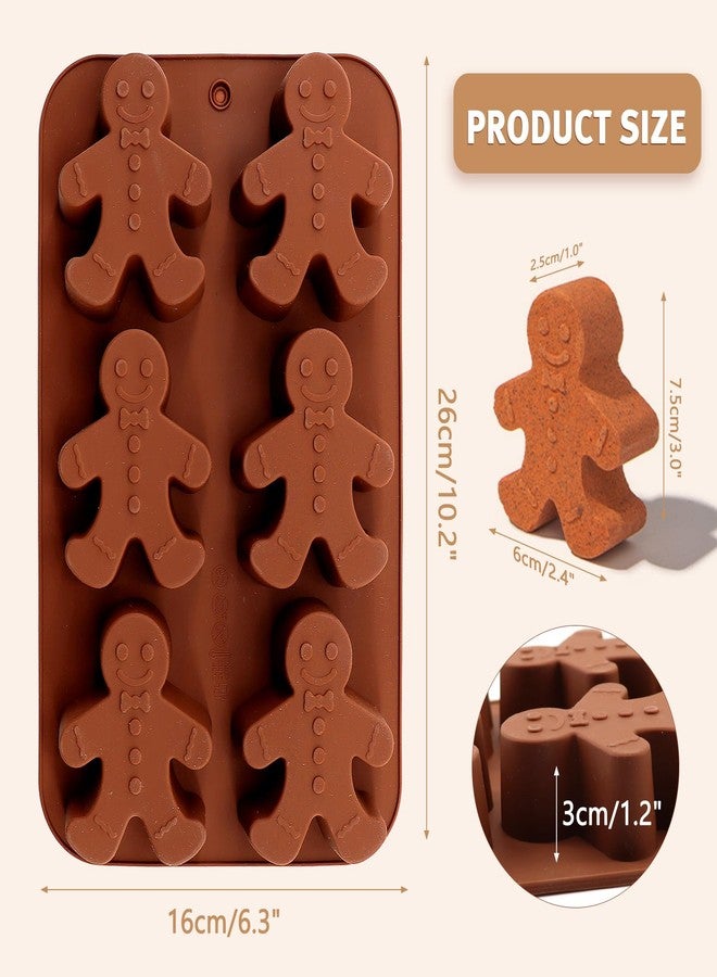 Meltset M Meltset Silicone Baking Mold Gingerbread Man Chocolate Mold DIY Soap Mold - Image 2
