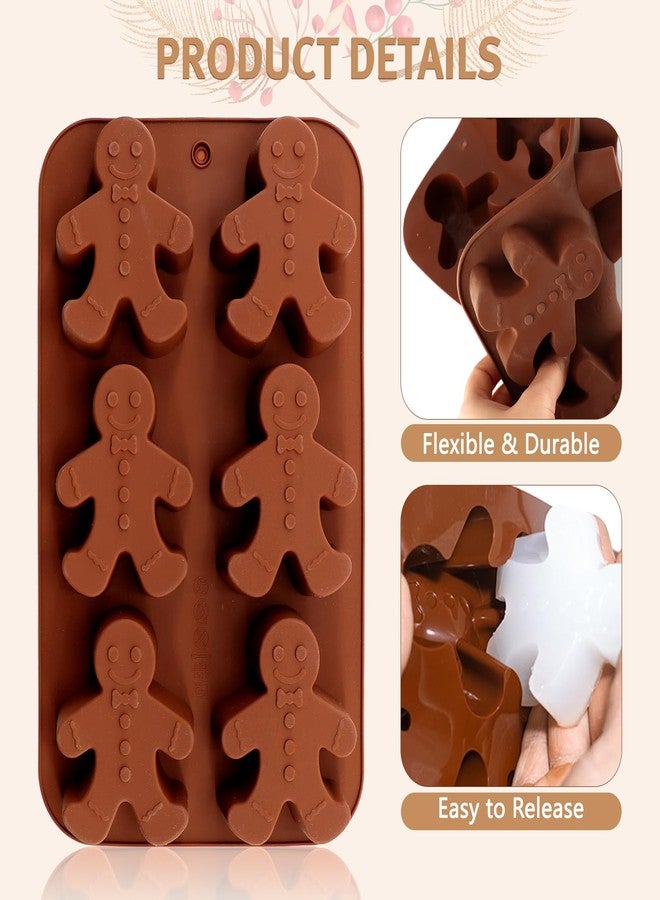 Meltset M Meltset Silicone Baking Mold Gingerbread Man Chocolate Mold DIY Soap Mold - Image 5
