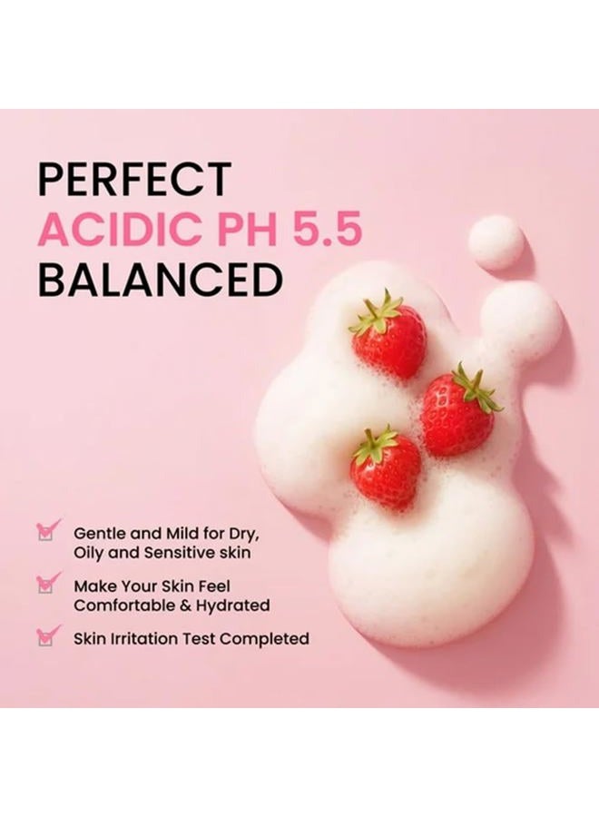 Shower Mate Goat Milk Body Wash Strawberry 27 fl oz / 800 ml (1 Pack) - Image 4