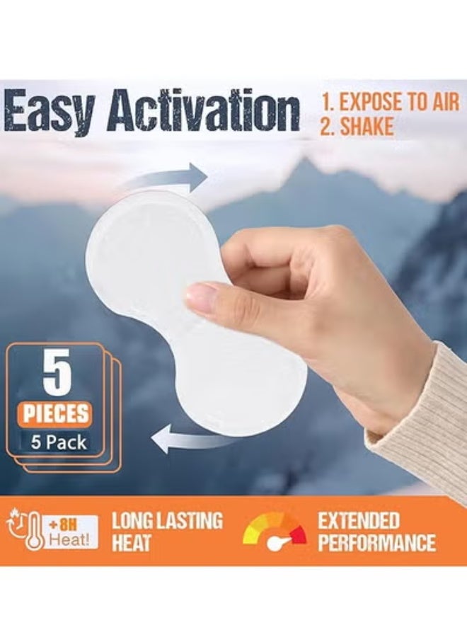 Hodaf Heat Patches For Period Pain Relief & Period Cramps, Portable Menstrual Heating Pad, Air-Activated Adhesive Heating Patches For Cramps, Suitable For All Skin Types, 5 Packs - Image 5