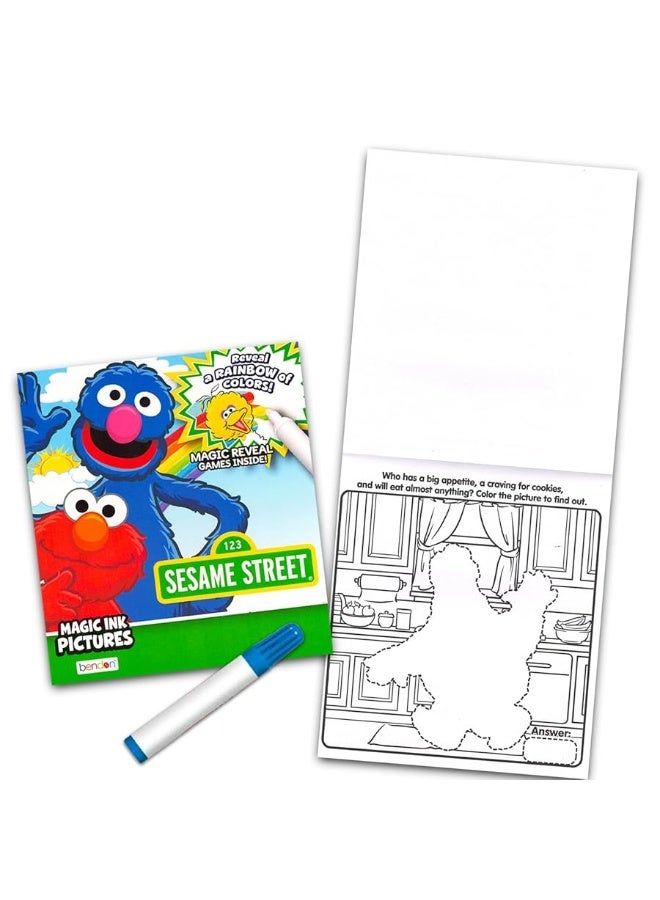 elmo Sesame Street Coloring Book Bundle - 3 Pack Sesame Street Activity Set with Mess Free Coloring Book, Paint with Water Book, and More - Image 2