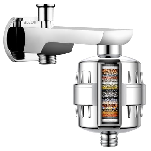 ALTON FLT40110, 15-Stage Shower and Tap Filter for Hard Water | Water Softener for Bathroom | Hard Water Filter | Silver - Image 1