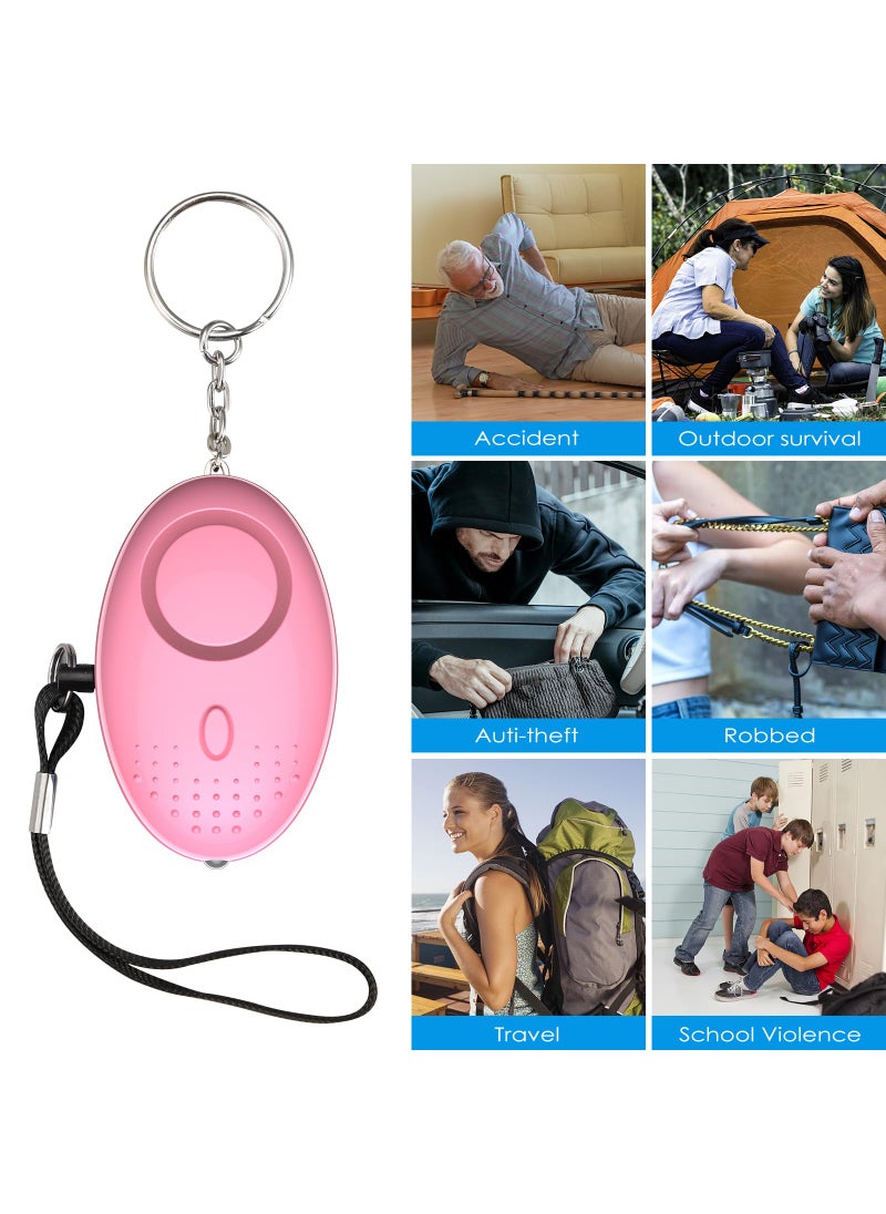 AMIR AMIR Safety Keychain Set for Women, Wristlet Strap Keychain with Personal Alarm and Pom Pom Accessories Kit, Gifts for Women and Girls  - Image 4
